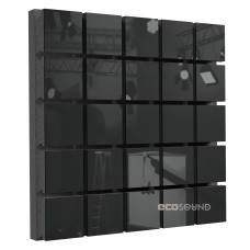 Acoustic panel Ecosound Tetras Plastic Black 50 x 50 cm 73 mm