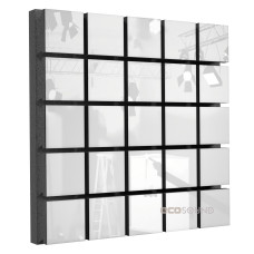 Acoustic panel Ecosound Tetras Plastic White 50 x 50 cm 73 mm