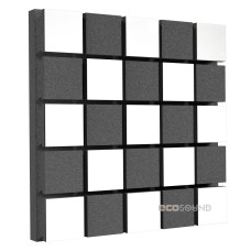 Acoustic panel Ecosound Tetras Acoustic Wood White 50x50cm 73mm 