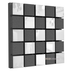 Acoustic panel Ecosound Tetras Acoustic Plastic White 50 x 50 cm 73 mm
