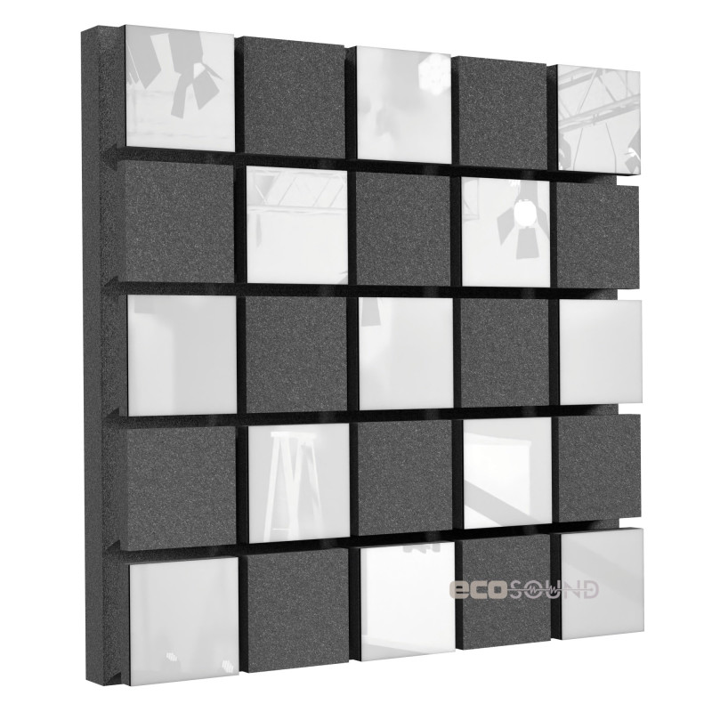 Acoustic panel Ecosound Tetras Acoustic Wood Cream 50x50cm 73mm light oak color