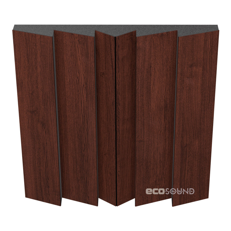 Acoustic panel Ecosound Pindiff Rock Wenge 50 x 50 cm 73 mm brown
