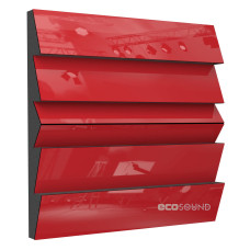 Acoustic panel Ecosound Pindiff Rock Plastic Red 50 x 50 cm 73 mm