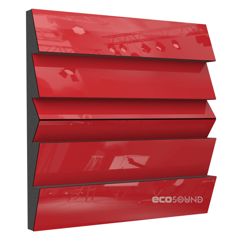 Acoustic panel Ecosound Pindiff Rock HDF-White 50 x 50 cm 73 mm white