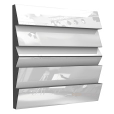 Acoustic panel Ecosound Pindiff Rock Plastic White 50 x 50 cm 73 mm