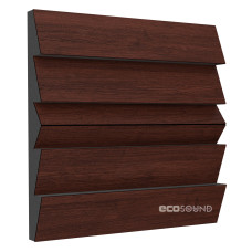 Acoustic panel Ecosound Pindiff Rock Wenge 50 x 50 cm 73 mm brown