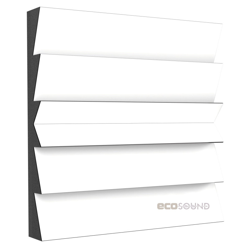 Acoustic panel Ecosound Pindiff Crater Plastic Black 50 x 50 cm 73 mm