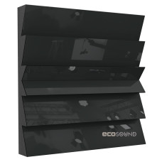 Acoustic panel Ecosound Pindiff Crater Plastic Black 50 x 50 cm 73 mm