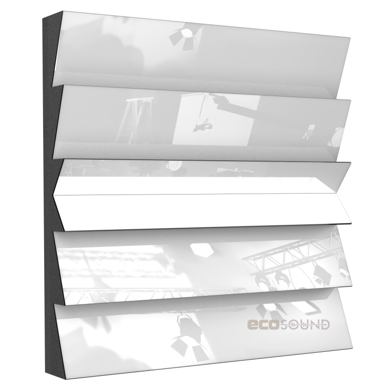 Acoustic panel Ecosound Pindiff Crater Plastic Black 50 x 50 cm 73 mm