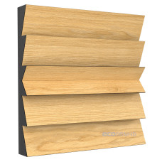 Acoustic panel Ecosound Pindiff Crater Sherwood-Oak 50 x 50 cm 73 mm light oak