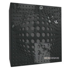 Ecosound Lens Plastic Black Acoustic Panel 50 x 50 cm 33 mm black plastic