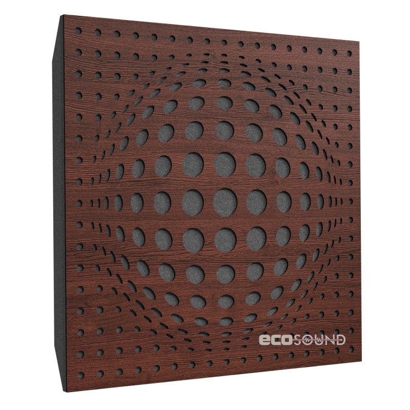 Ecosound Lens Plastic Red Acoustic Panel 50 x 50 cm 33 mm red plastic