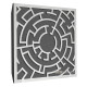 Acoustic panel Ecosound Labyrinth Wenge 50 x 50 cm 33 mm dark brown 