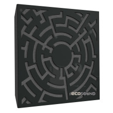 Ecosound Labyrinth-Full Plastic Black Acoustic Panel 50 x 50 cm 33 mm black plastic