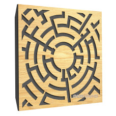 Ecosound Labyrinth-Full Sherwood-Oak acoustic panel 50 x 50 cm 33 mm light oak