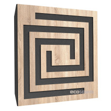 Acoustic panel Ecosound Spiral Lt-Sonoma-Oak 50 x 50 cm 33 mm latte 