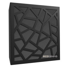 Acoustic panel Ecosound Ecoart-medium HDF-Black 50 x 50 cm 33 mm black