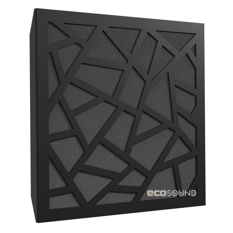 Acoustic panel Ecosound Ecoart-medium Plastic White 50 x 50 cm 33 mm white plastic