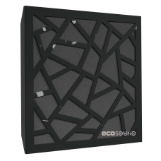 Acoustic panel Ecosound Ecoart-medium Plastic Black 50 x 50 cm 33 mm black plastic