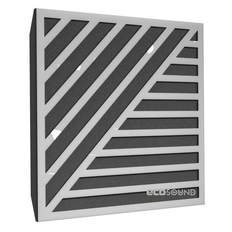 Ecosound Band Plastic Red Acoustic Panel 50 x 50 cm 33 mm red plastic