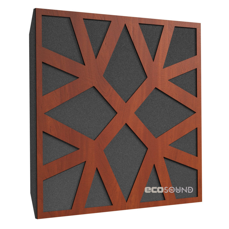 Ecosound Snowflake HDF-Black acoustic panel 50 x 50 cm 33 mm black