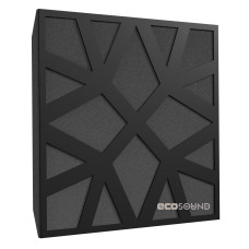Ecosound Snowflake HDF-Black acoustic panel 50 x 50 cm 33 mm black