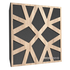 Ecosound Snowflake Lt-Sonoma-Oak acoustic panel 50 x 50 cm 33 mm latte