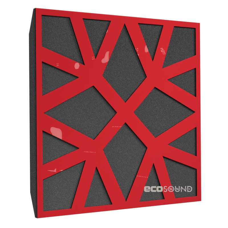 Ecosound Snowflake HDF-Black acoustic panel 50 x 50 cm 33 mm black