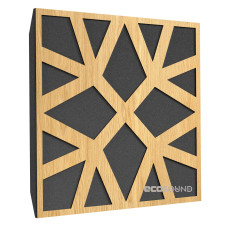 Ecosound Snowflake Sherwood-Oak acoustic panel 50 x 50 cm 33 mm light oak