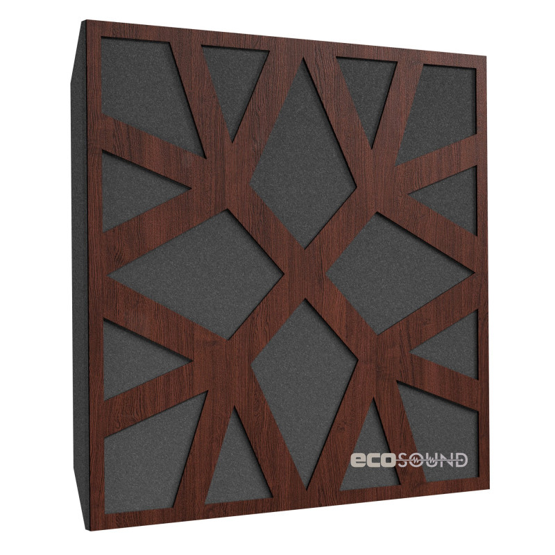 Ecosound Snowflake HDF-Black acoustic panel 50 x 50 cm 33 mm black