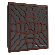 Acoustic panel Ecosound Chladni Wenge 50 x 50 cm 33 mm dark brown 
