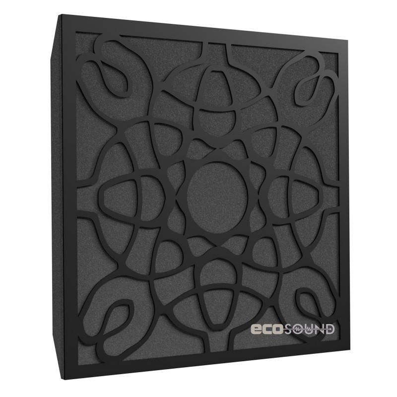Ecosound Magic Plastic Black acoustic panel 50 x 50 cm 33 mm black plastic