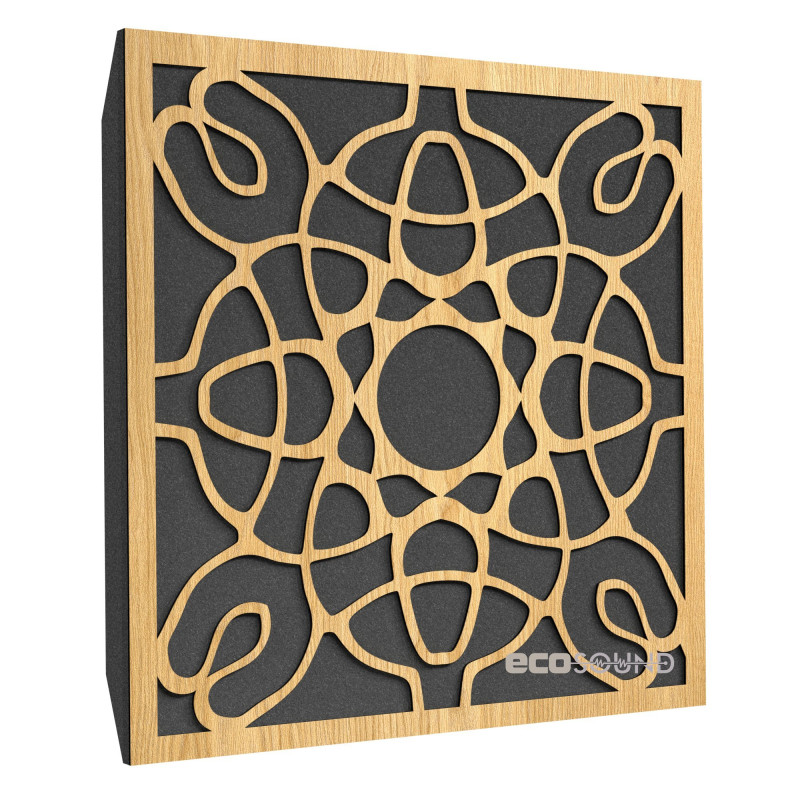 Ecosound Magic Plastic Black acoustic panel 50 x 50 cm 33 mm black plastic