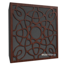 Acoustic panel Ecosound Magic Wenge 50 x 50 cm 33 mm dark brown 