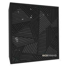 Acoustic panel Ecosound Field Plastic Black 50 x 50 cm 33 mm black plastic 