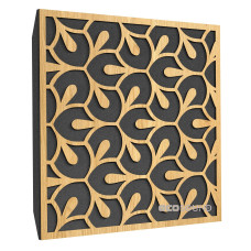 Ecosound Fan Sherwood-Oak Acoustic Panel 50 x 50 cm 33 mm Light Oak