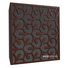 Ecosound Fan Wenge Acoustic Panel 50 x 50 cm 33 mm Dark Brown