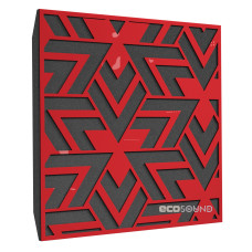Acoustic panel Ecosound Arrow Plastic Red 50 x 50 cm 33 mm red plastic 