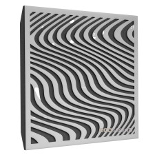 Ecosound Sand Plastic White Acoustic Panel 50 x 50 cm 33 mm white plastic