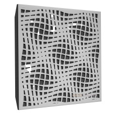 Acoustic panel Ecosound Illusion Plastic White 50 x 50 cm 33 mm white plastic 