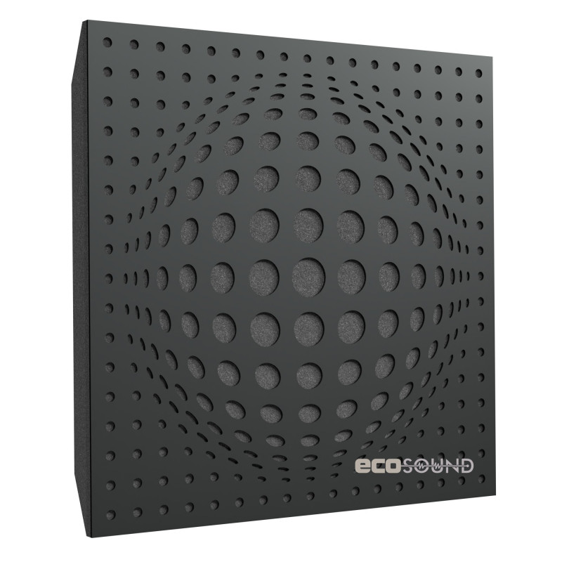 Ecosound Lens Plastic Red Acoustic Panel 50 x 50 cm 53 mm red plastic