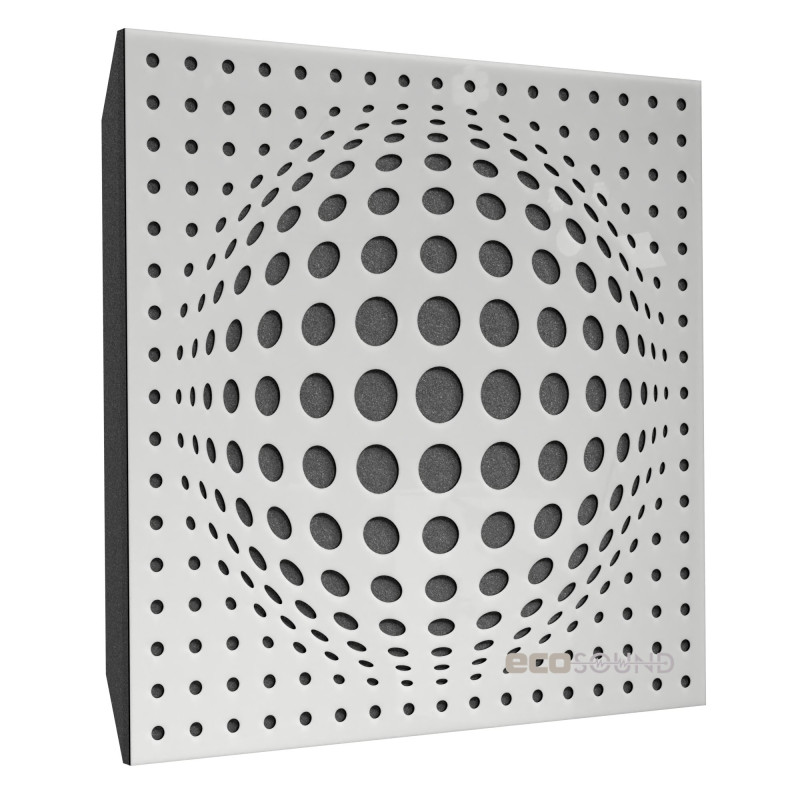 Ecosound Lens Plastic Red Acoustic Panel 50 x 50 cm 53 mm red plastic