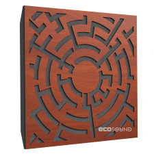 Ecosound Labyrinth-Full Apple-Locarno acoustic panel 50 x 50 cm 53 mm brown