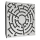 Ecosound Labyrinth-Full Plastic Red Acoustic Panel 50 x 50 cm 53 mm red plastic