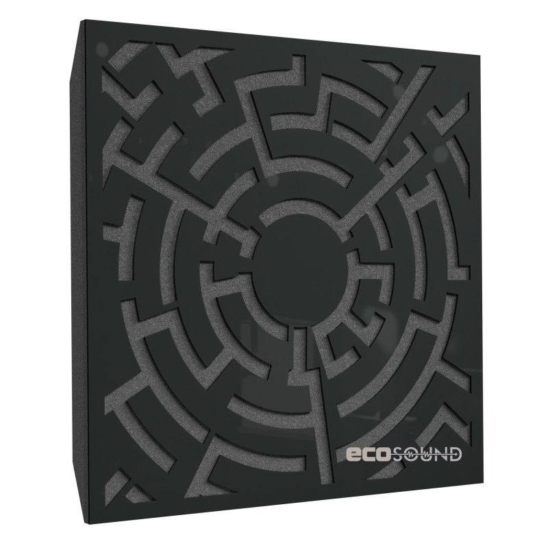 Ecosound Labyrinth-Full Plastic Red Acoustic Panel 50 x 50 cm 53 mm red plastic