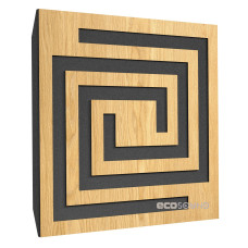 Ecosound Spiral Sherwood-Oak acoustic panel 50 x 50 cm 53 mm light oak