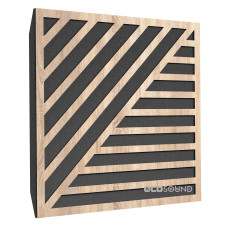 Acoustic panel Ecosound Band Lt-Sonoma-Oak 50 x 50 cm 53 mm latte