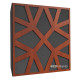 Ecosound Snowflake Apple-Locarno acoustic panel 50 x 50 cm 53 mm brown