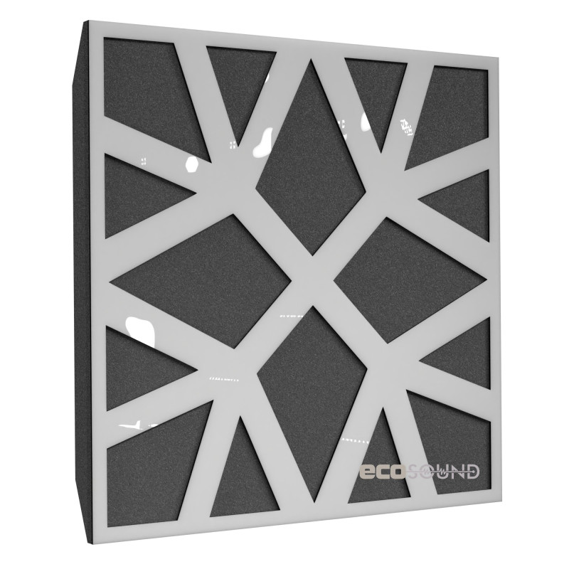 Ecosound Snowflake Apple-Locarno acoustic panel 50 x 50 cm 53 mm brown