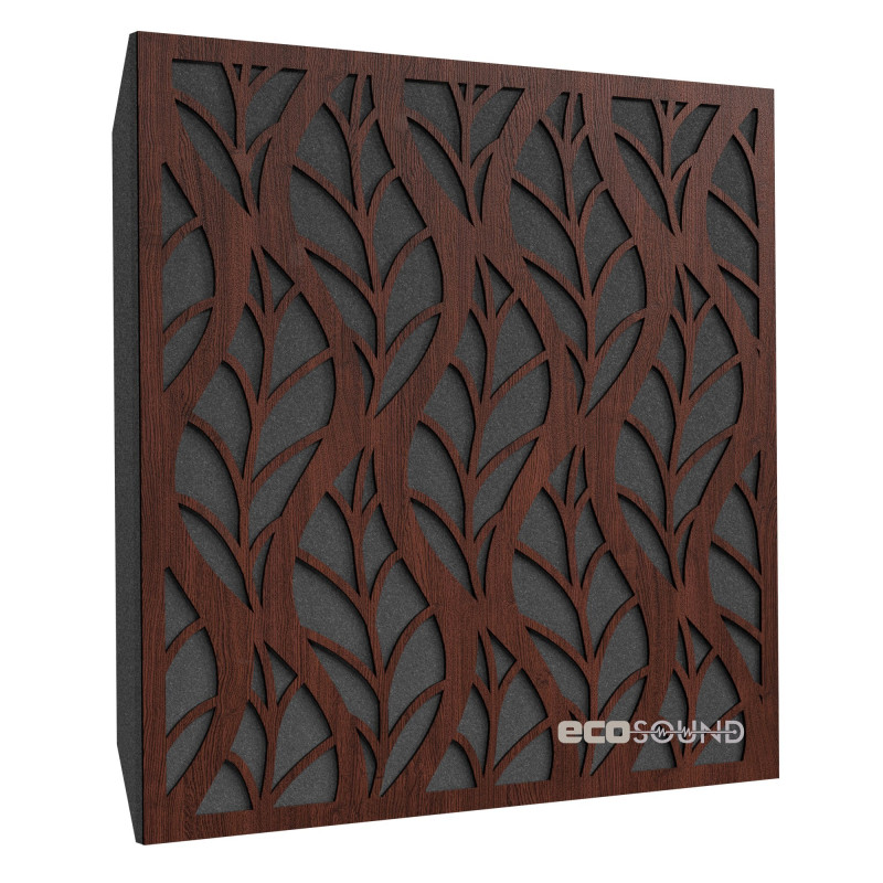 Ecosound Petal Apple-Locarno acoustic panel 50 x 50 cm 53 mm brown
